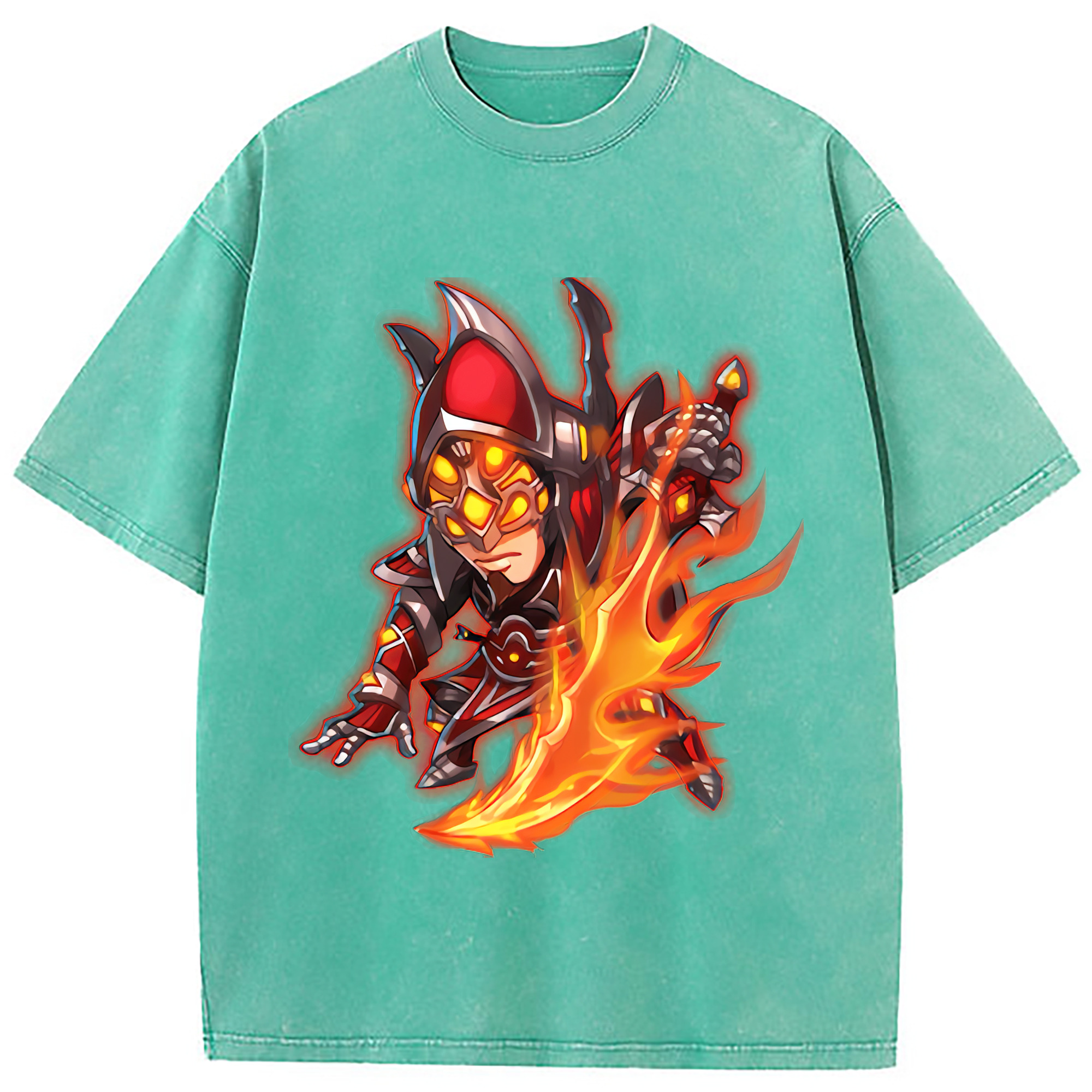 （画像用） リーグ・オブ・レジェンド League of Legends LOL 綿100% ヴィンテージ風 半袖Tシャツ（フロントプリント）